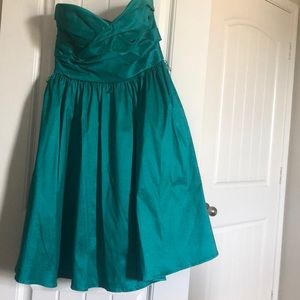 Emerald green elegant dress